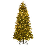 Artificial Christmas Tree with 2 Lighting Colors and 9 Flash Modes-7 ft