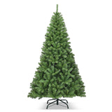 Premium Unlit Artificial Hinged PVC Christmas Tree with Metal Stand-6 ft