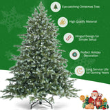 6 Feet Unlit Artificial Christmas Spruce Hinged Tree, very realistic