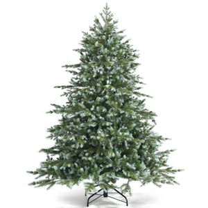 6 Feet Unlit Artificial Christmas Spruce Hinged Tree, very realistic