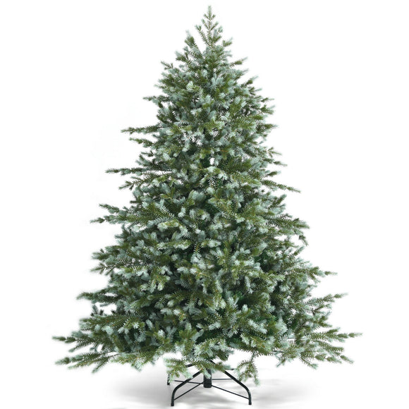 6 Feet Unlit Artificial Christmas Spruce Hinged Tree, very realistic