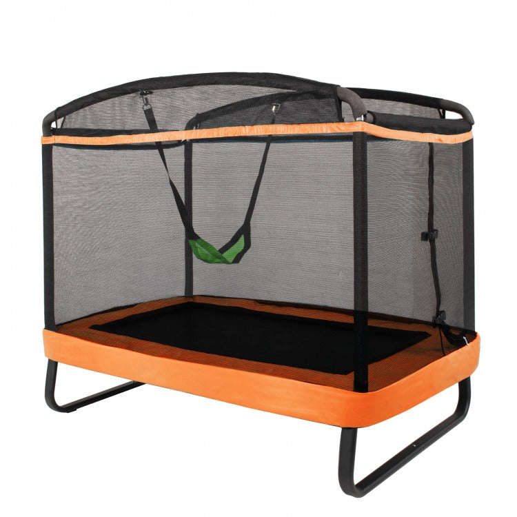 6 Feet Kids Entertaining Trampoline with Swing Safety Fence *UNASSEMBLED/IN BOX* -