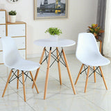 Set of 2 Mid-Century Modern DSW Dining Side Chair-White