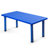 Kids Plastic Rectangular Learn and Play Table-Blue (Scratch and Dent)