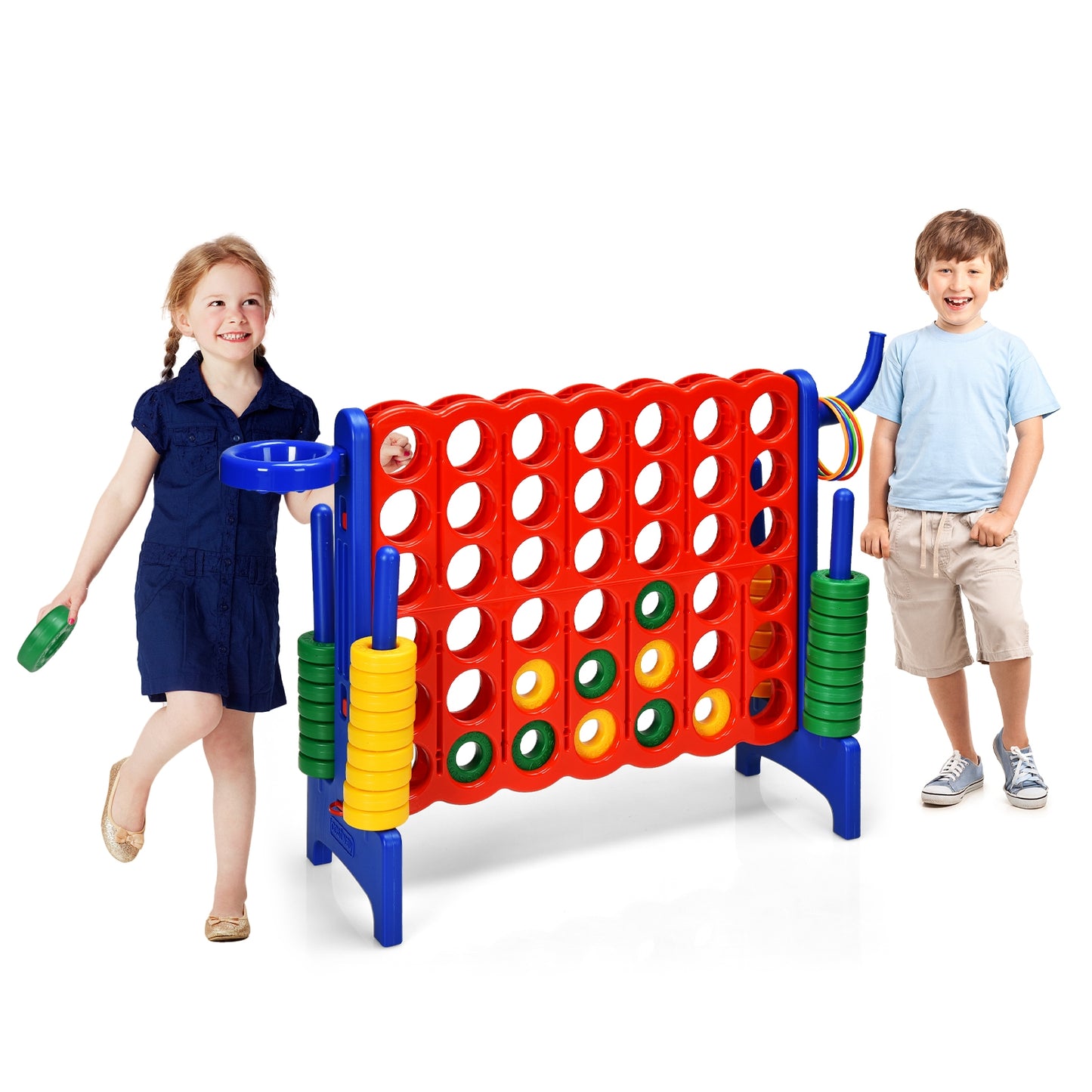 SPECIAL, 2.5 ` 4-to-Score  Game Set, damaged part but functions, please see Description, 1 box unassembled