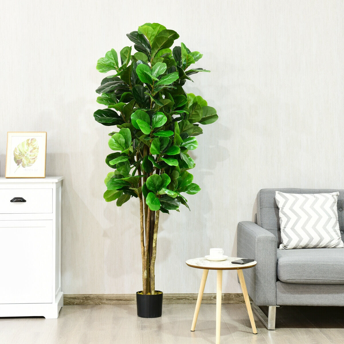 6-Foot Artificial Indoor-Outdoor Home Decorative Planter