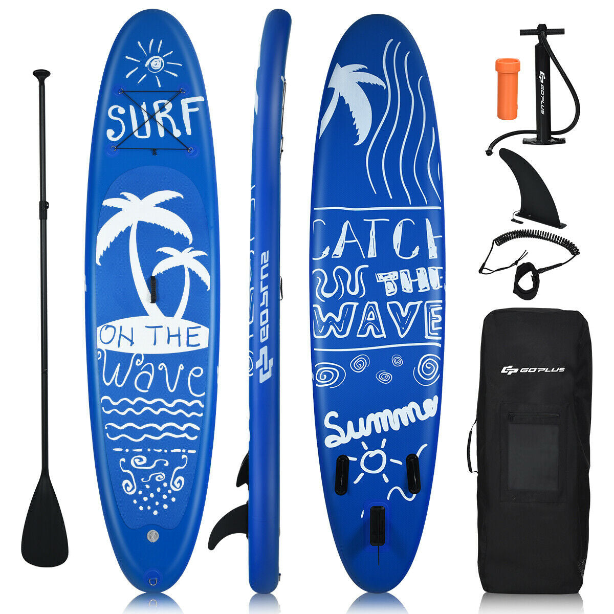 9.8 ft, Inflatable Stand Up Paddle Board with accessories-S
