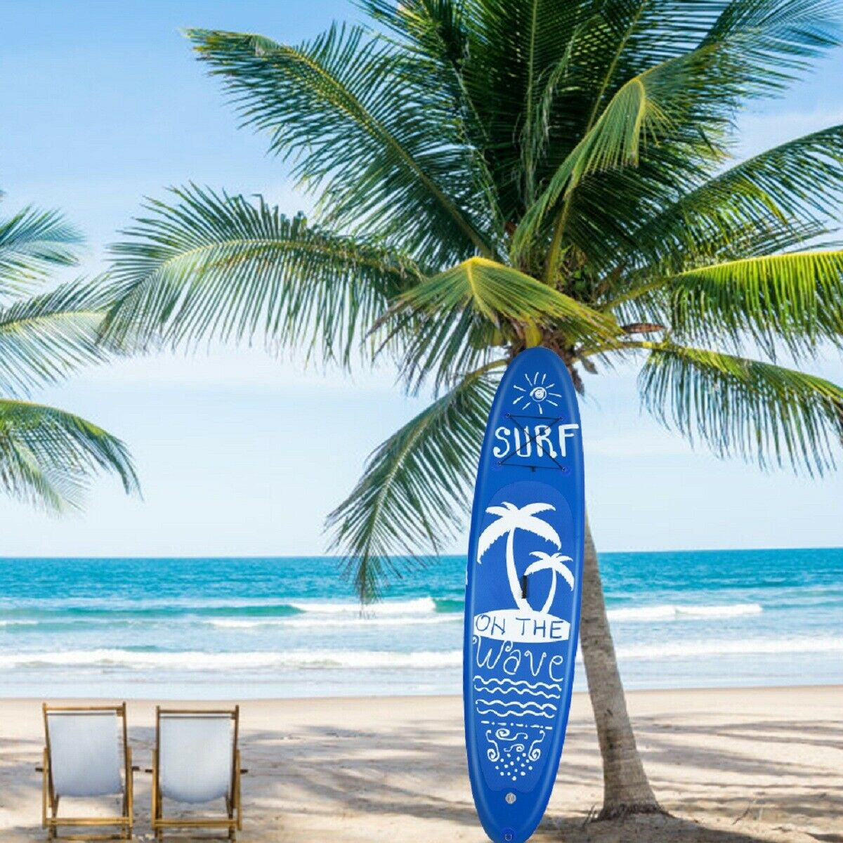 9.8 ft, Inflatable Stand Up Paddle Board with accessories-S