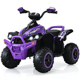 INFANS Ride on ATV, 12V 4 Wheeler Battery Powered Toy Car for Toddlers