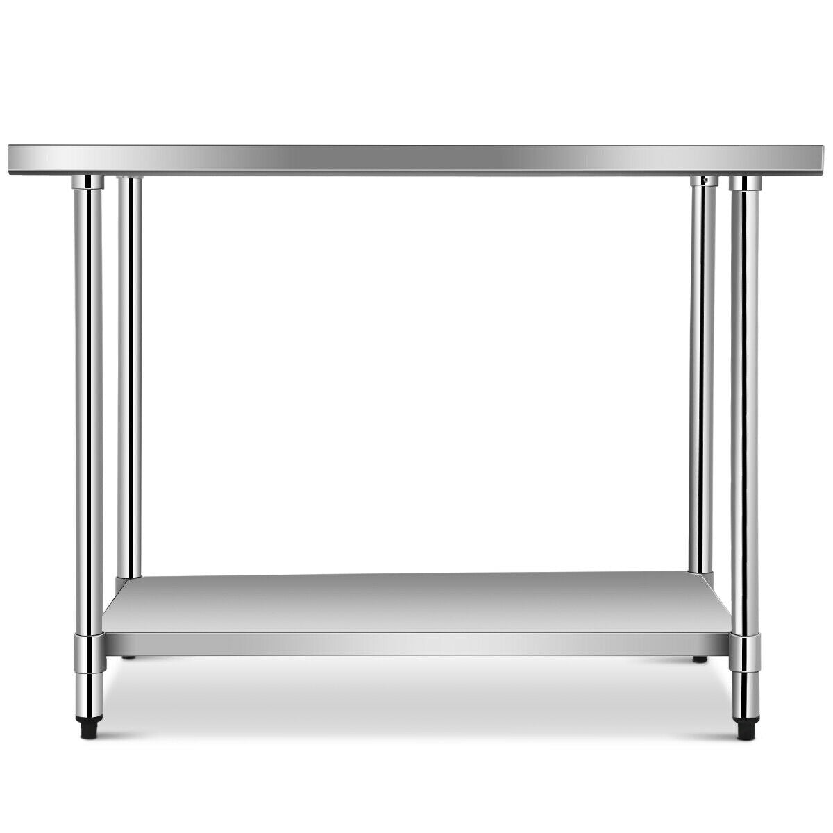 30 x 48 Inch Stainless Steel Food Preparation Kitchen Table ASSEMBLED