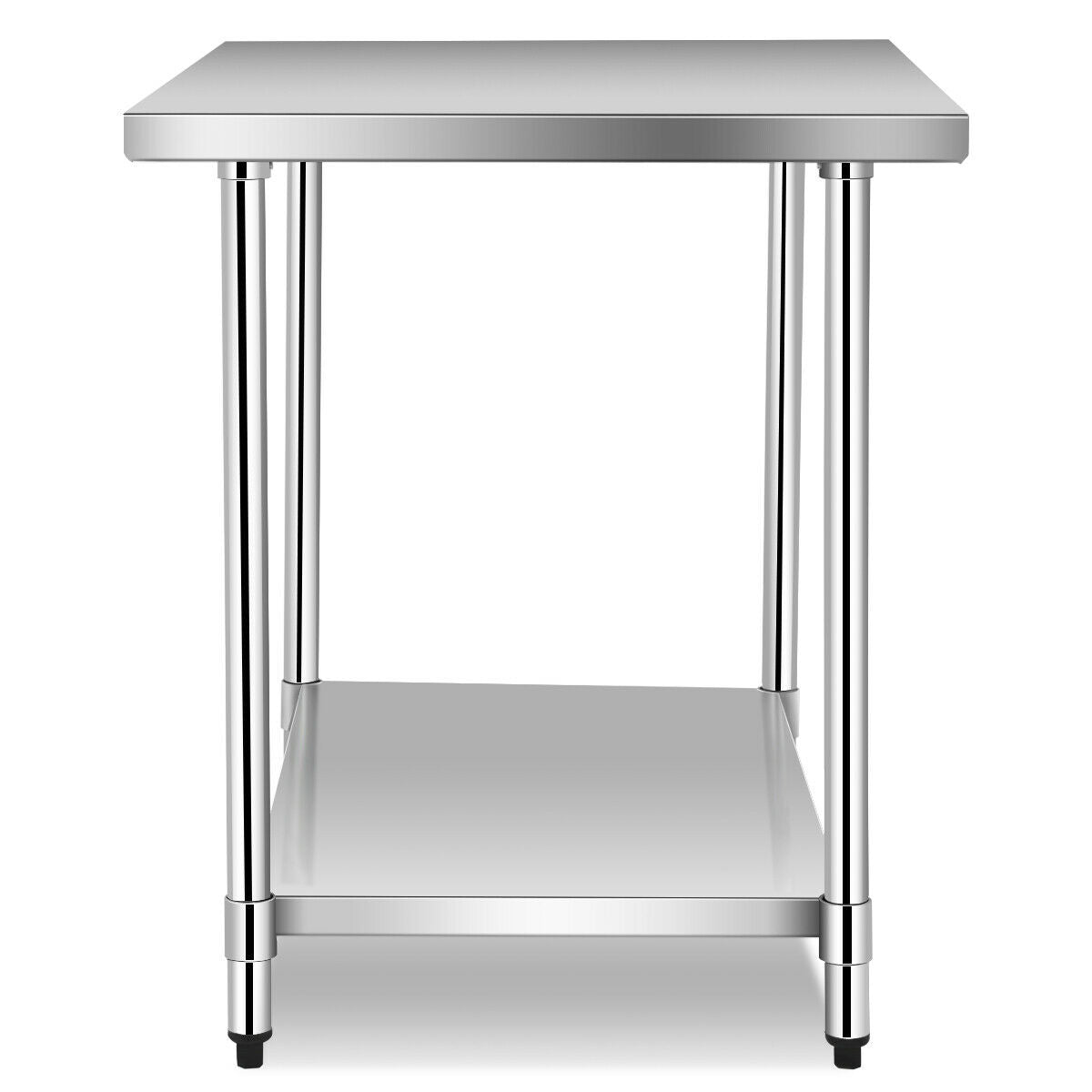 30 x 48 Inch Stainless Steel Food Preparation Kitchen Table ASSEMBLED