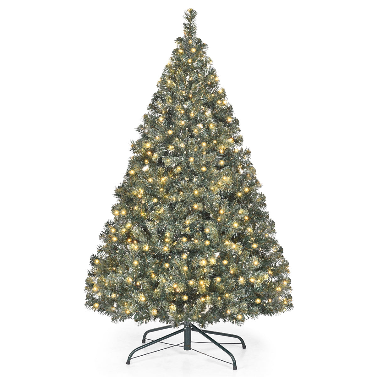 4.5 Feet PVC Pre-lit Artificial Hinged Christmas Tree, Assembled, Final Sale