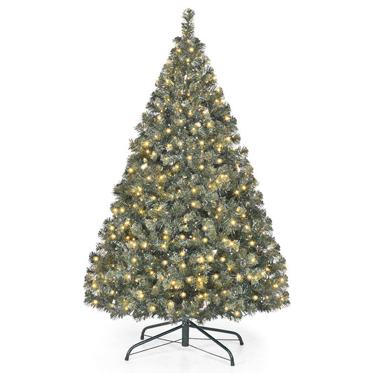 4.5 Feet PVC Pre-lit Artificial Hinged Christmas Tree, Assembled, Final Sale