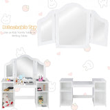 2-in-1 Detachable Design Kids Vanity Dressing Table