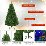 Pre-Lit Artificial Premium Hinged Christmas Tree-5 ft