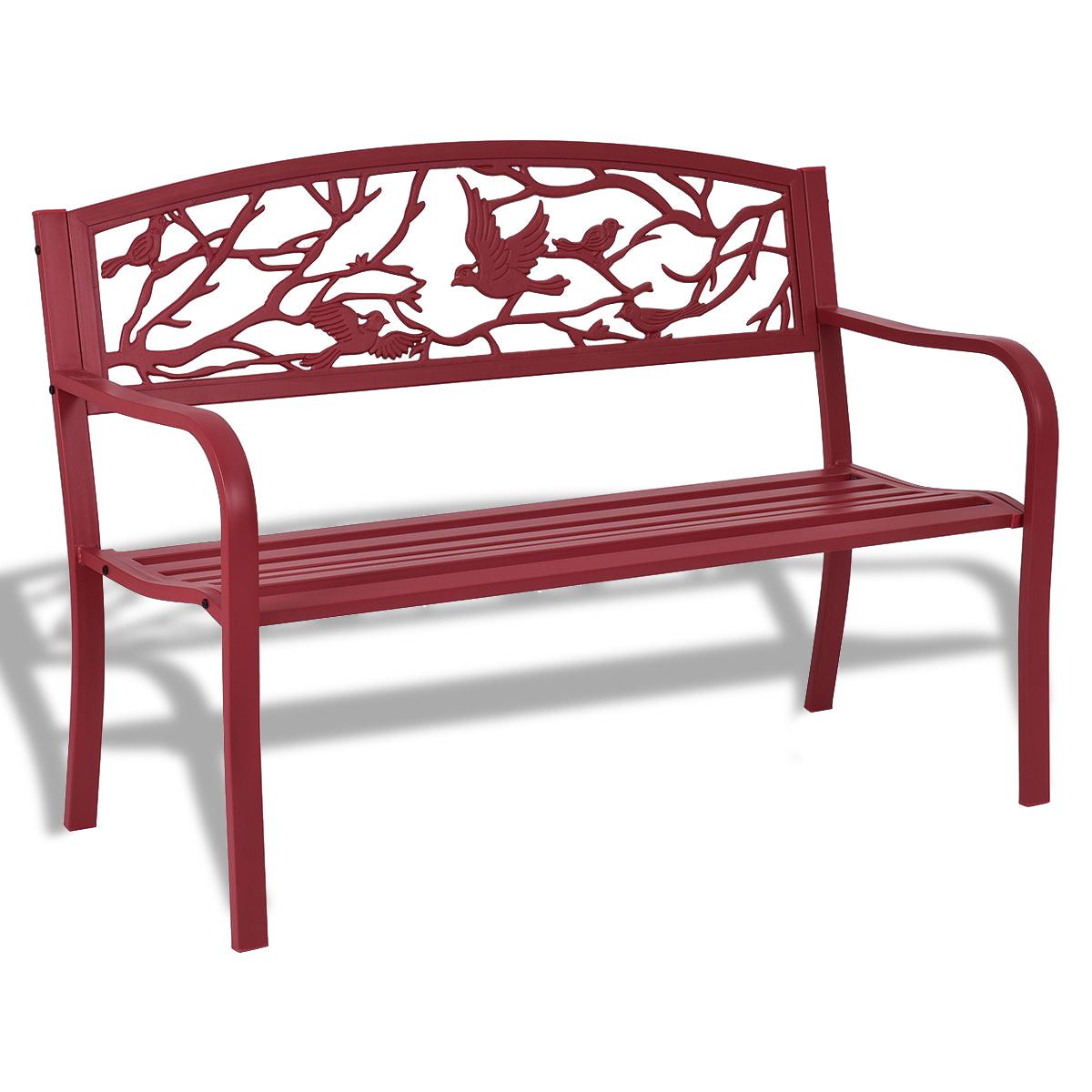 Patio Garden Bench Park Yard Outdoor Furniture, Fully Assembled