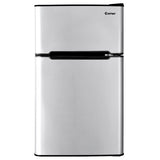 3.2 cu ft. Compact Stainless Steel Refrigerator-Gray