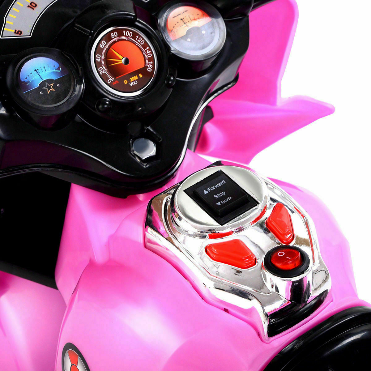 6V Powered 3 Wheels Kids Electric Ride-on Toy Motorcycle-Pink, assembled