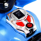 6V Powered 3 Wheels Kids Electric Ride-on Toy Motorcycle-Blue (1 Box Unassembled)