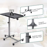 Adjustable Angle Height Rolling Laptop Table (1 Box, Unassembled)