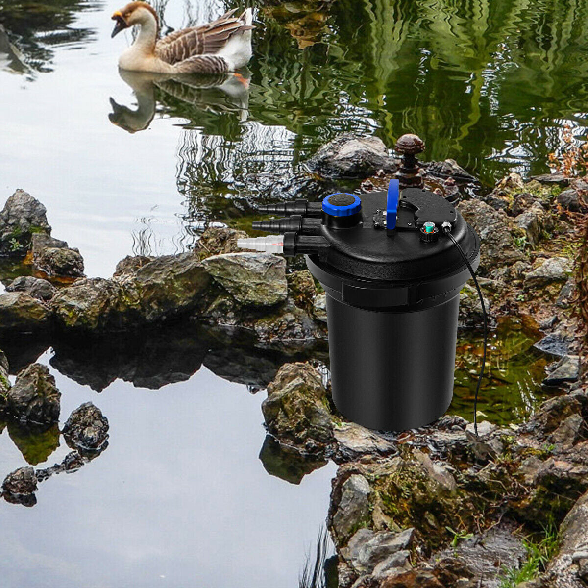 4000 Gallons Pond Pressure Bio Filter with 13W UV Light, FILTER NOT A PUMP
