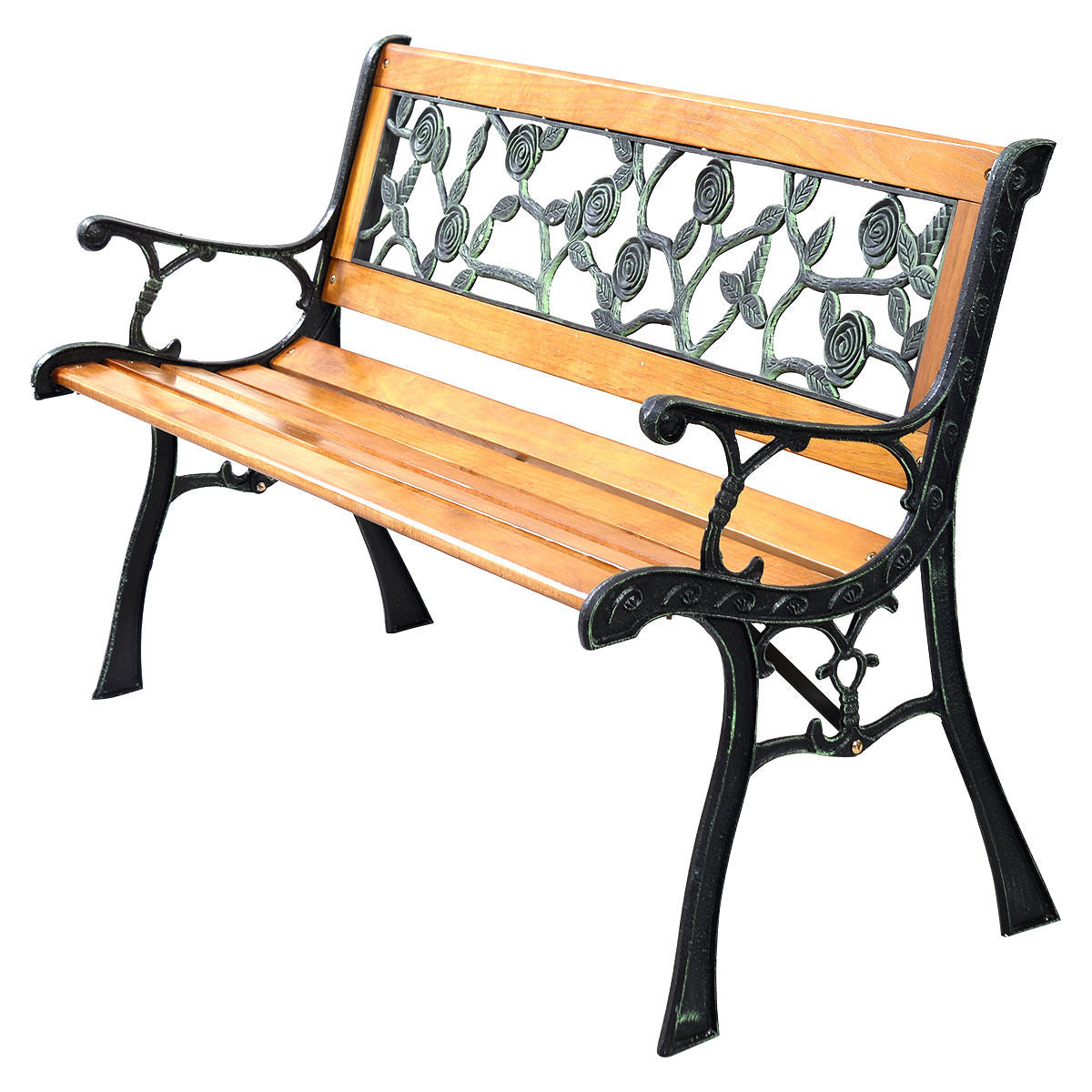 SPECIAL - 49 1/2 Inch Patio Park Garden Bench (Fully Assembled) - Shipping Damage