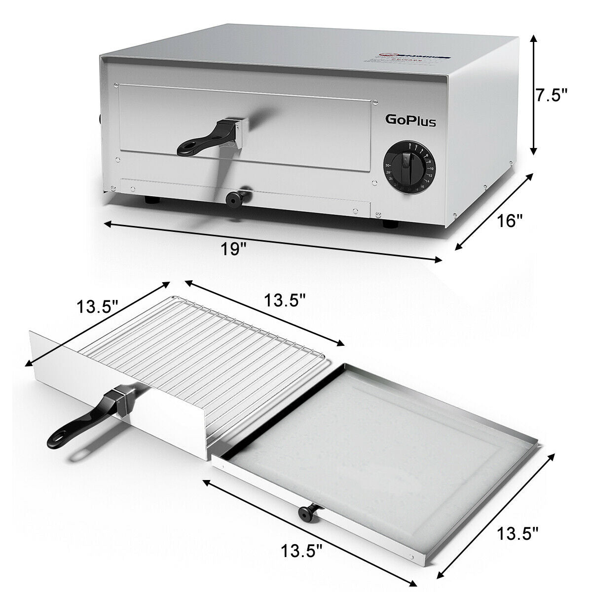 Countertop Stainless Steel Pizza Oven for 12`` pizza, scratch & dent special
