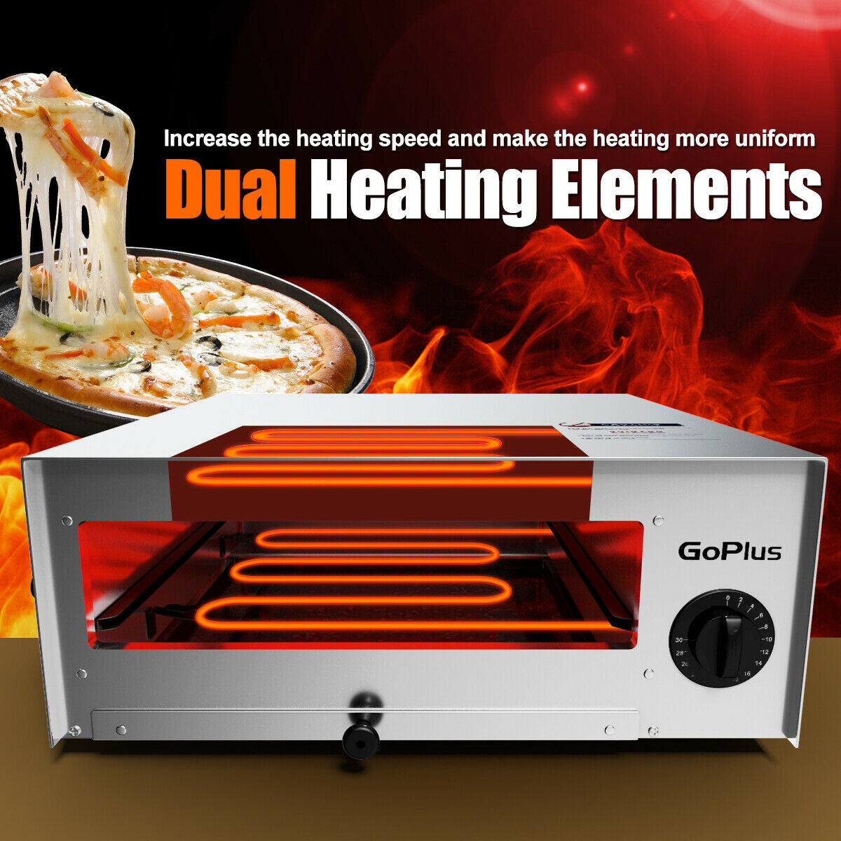 Countertop Stainless Steel Pizza Oven for 12`` pizza, scratch & dent special