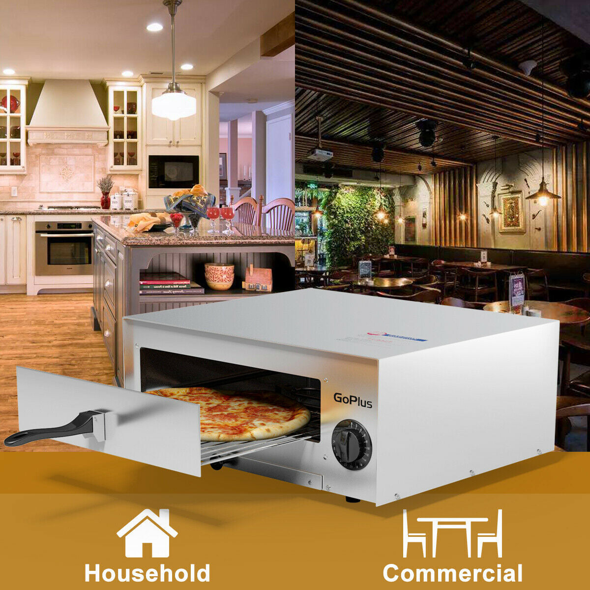 Countertop Stainless Steel Pizza Oven for 12`` pizza, scratch & dent special