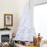 8 ft White Christmas Tree with Solid Metal Stand-8 ft