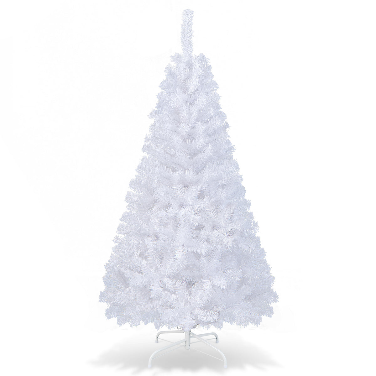 6 ft White Christmas Tree with Solid Metal Stand-6 ft - FINAL SALE
