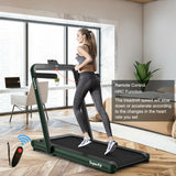 *SPECIAL* 4.75HP 2 In 1 Folding Treadmill with Remote APP Control-Green