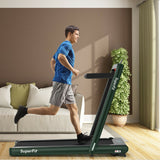 *SPECIAL* 4.75HP 2 In 1 Folding Treadmill with Remote APP Control-Green