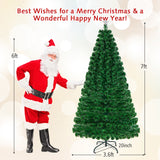 LED Fiber Optic Artificial Christmas Tree w/ Top Star-7'