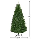 Prelit, multi or warm white, Artificial Premium Hinged Christmas Tree-6 ft