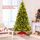 Prelit Artificial Premium Hinged Christmas Tree-8 ft