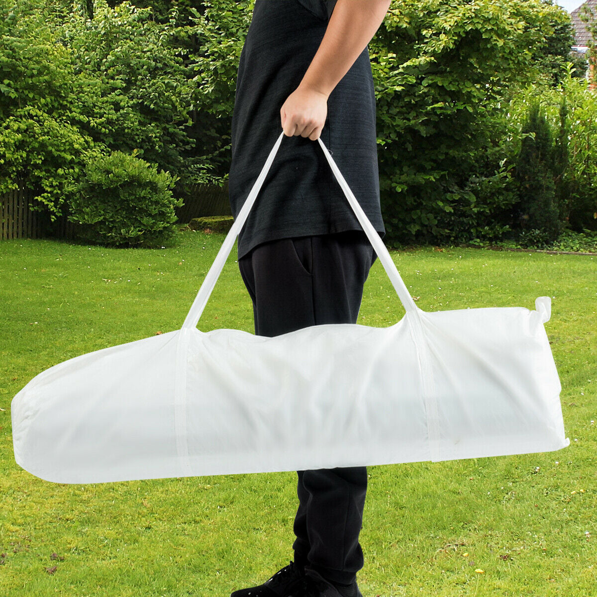 10 x 20 Feet 6 Sidewalls Canopy Tent with Carry Bag-White (1 Box, Unassembled)