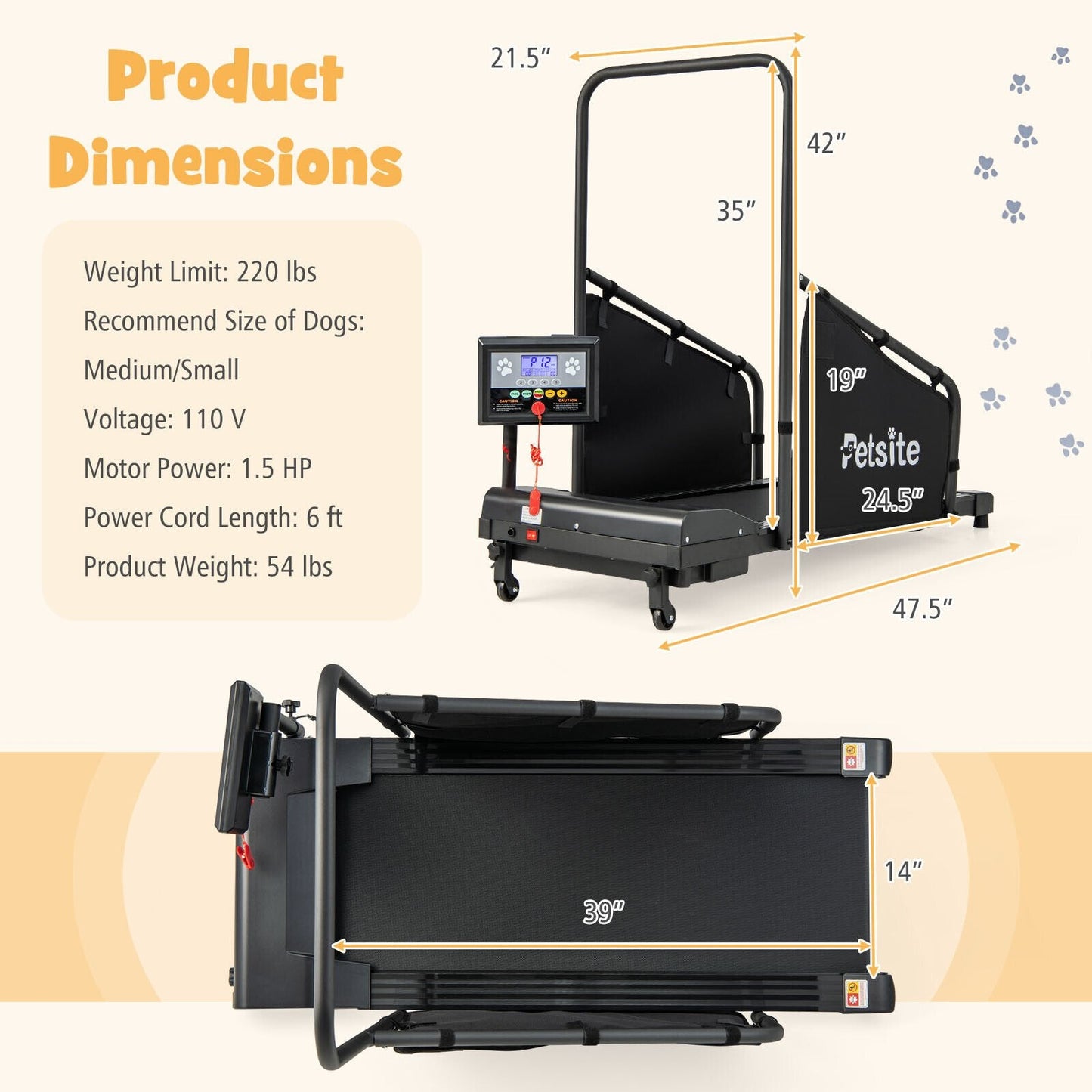Special - Pet Exercise Equipment with Remote Control - [Shipping Damage]