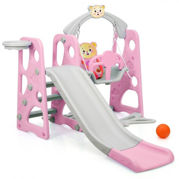 3-in-1 Toddler Climber and Swing Set Slide Playset *UNASSEMBLED/IN BOX*