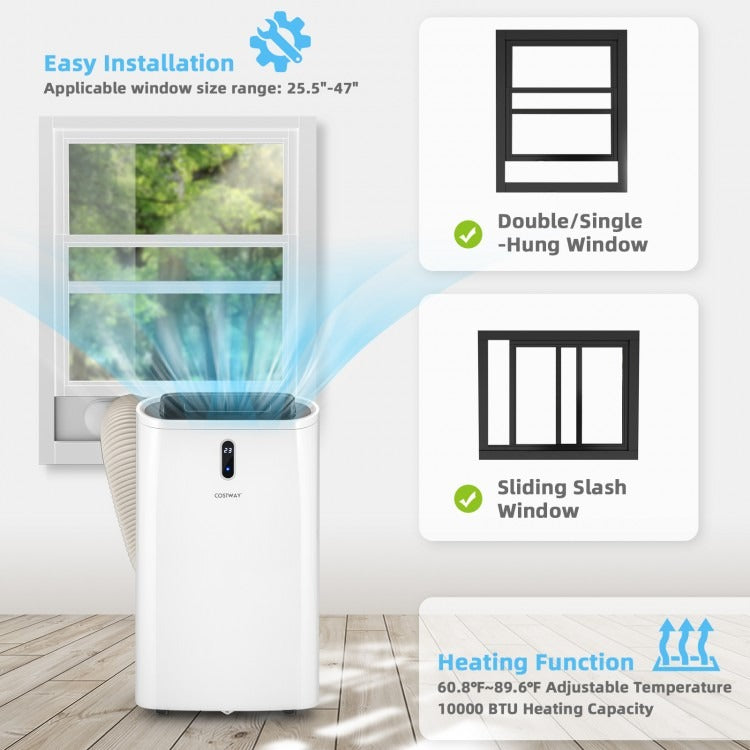 14000 BTU(Ashrae) Portable Air Conditioner with APP and WiFi Control