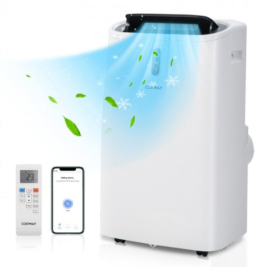 14000 BTU(Ashrae) Portable Air Conditioner with APP and WiFi Control