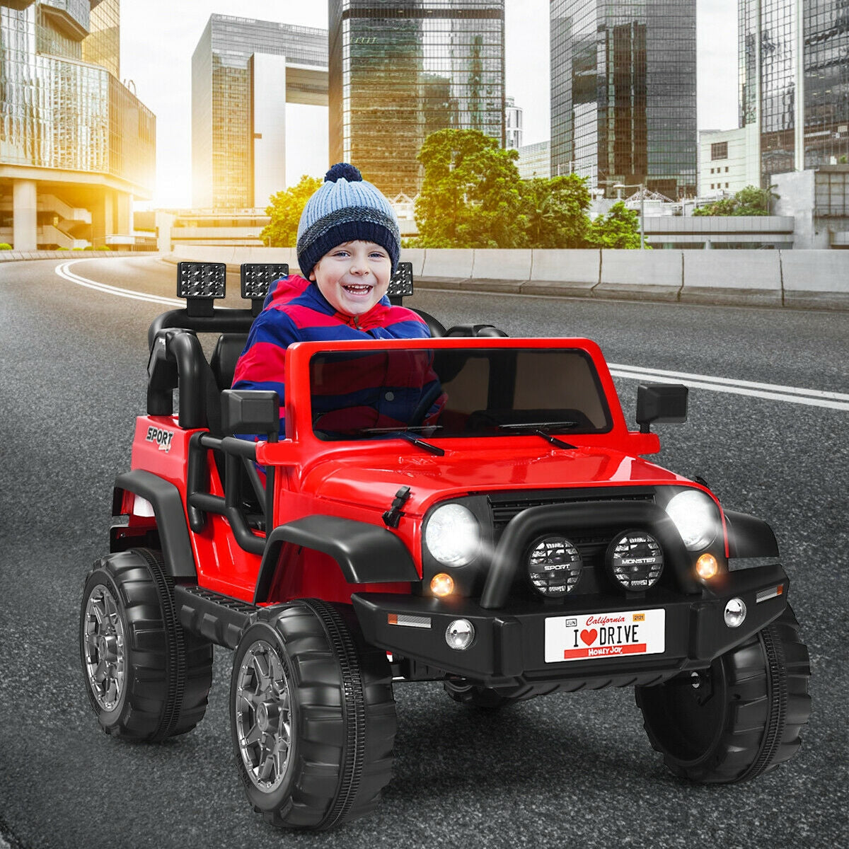 12V 2-Seater Ride on Car Truck with Remote Control, assembled, issues please see below