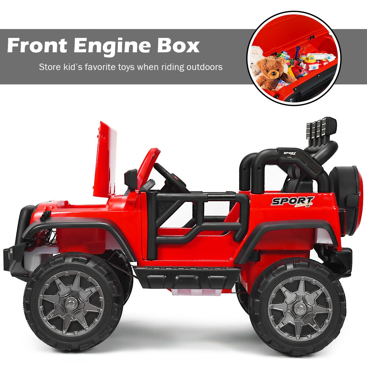 12V 2-Seater Ride on Car Truck with Remote Control, assembled, issues please see below