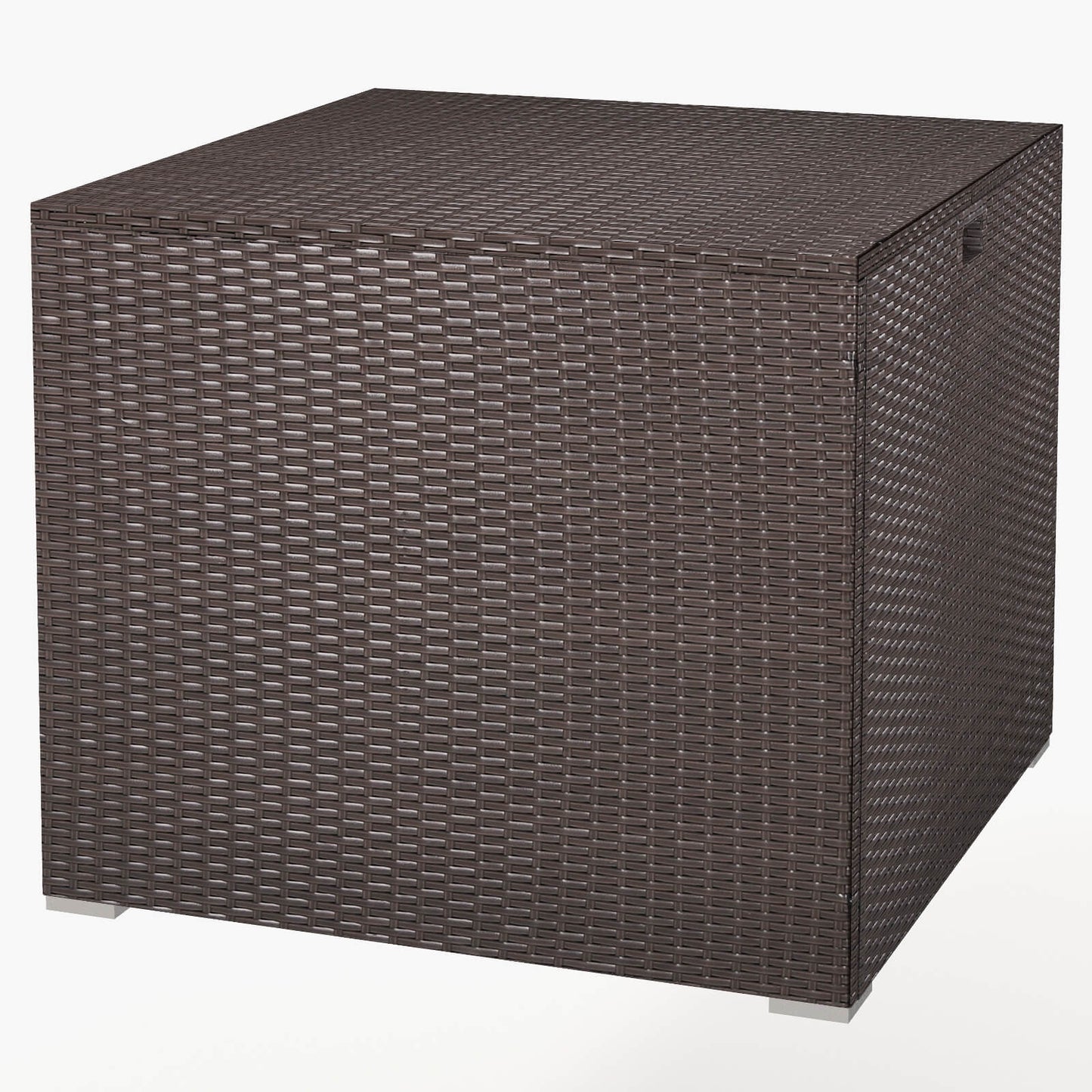 NO TAX SPECIAL, 72 Gallon Rattan Outdoor Storage Box Solid Pneumatic Rod, FULLY ASSEMBLED