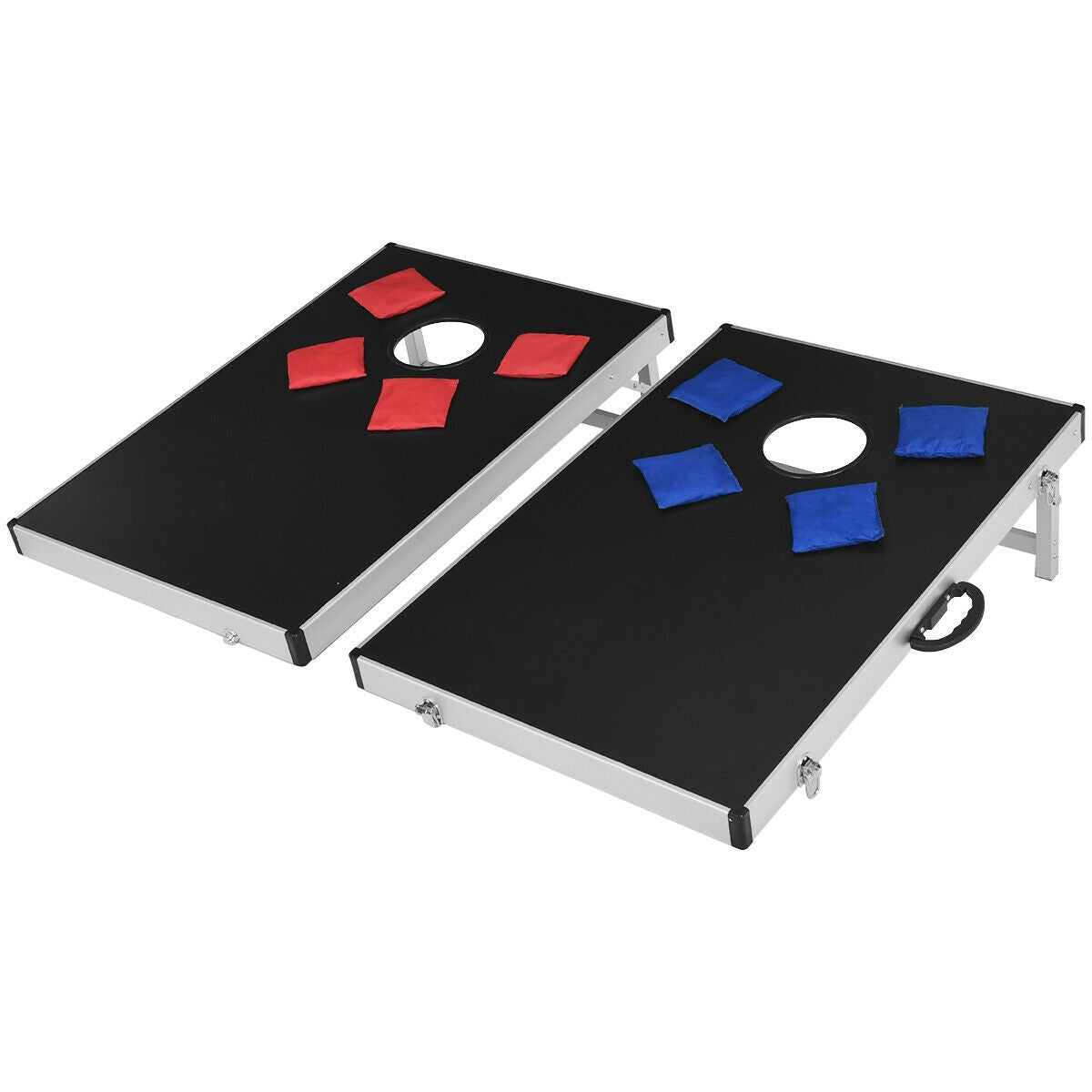 Cornhole Set with Foldable Design and Side Handle (1 Box)