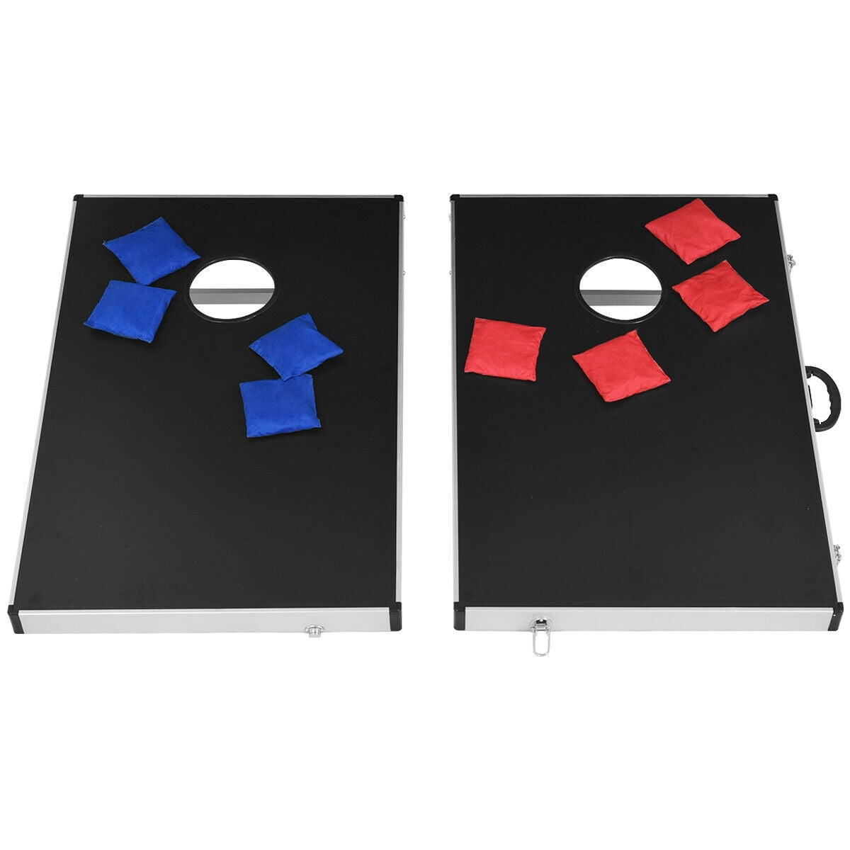 Cornhole Set with Foldable Design and Side Handle (1 Box)