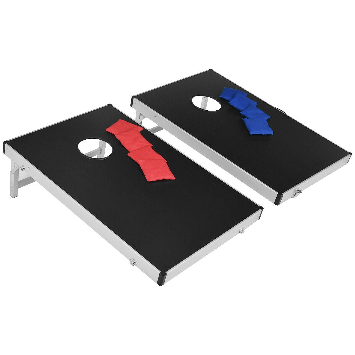 Cornhole Set with Foldable Design and Side Handle (1 Box)