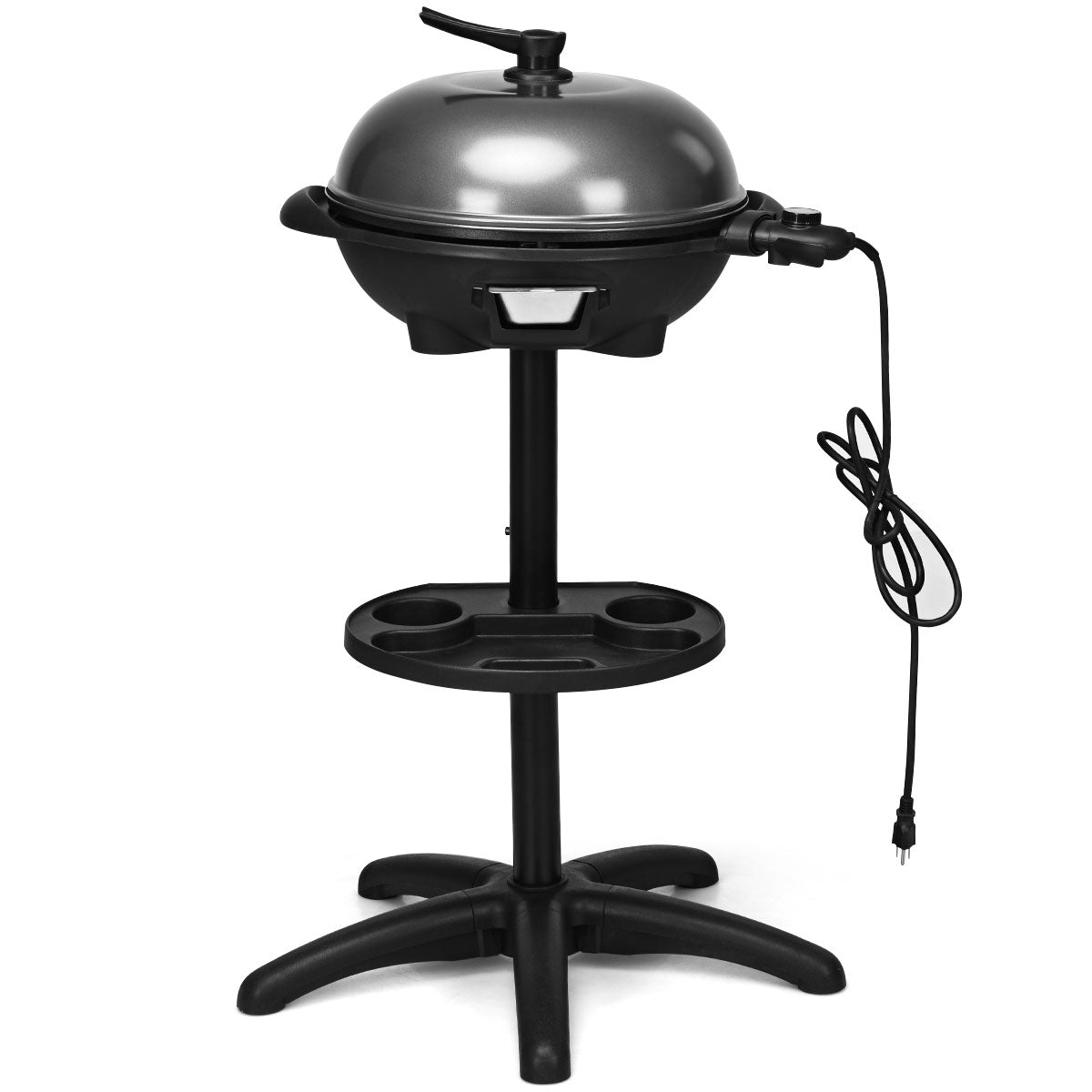 1350 W Outdoor Electric BBQ Grill with Removable Stand, Fully Assembled