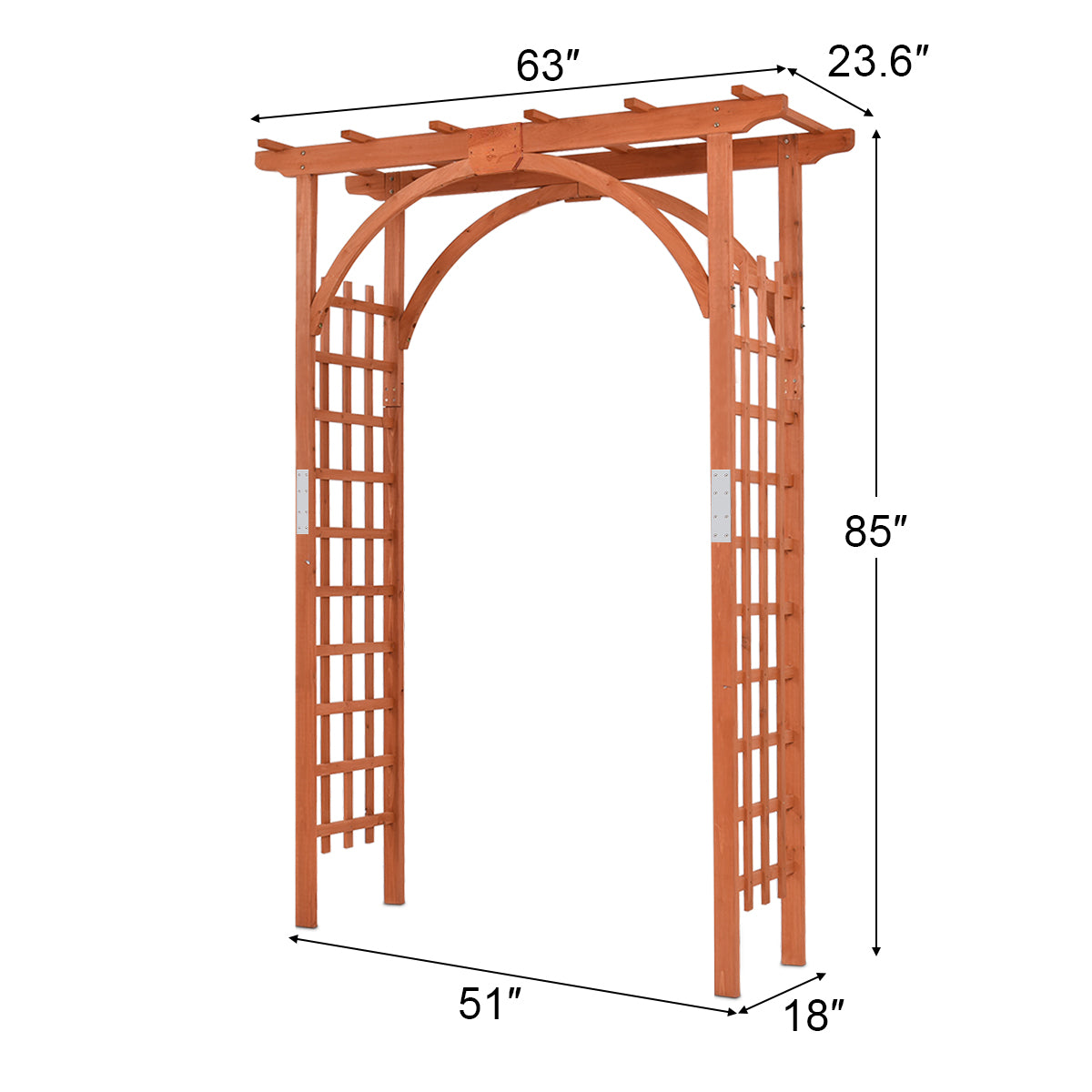 Garden Archway Arch Lattice Trellis Pergola, SPECIAL, 1 BOX UNASSEMBLED