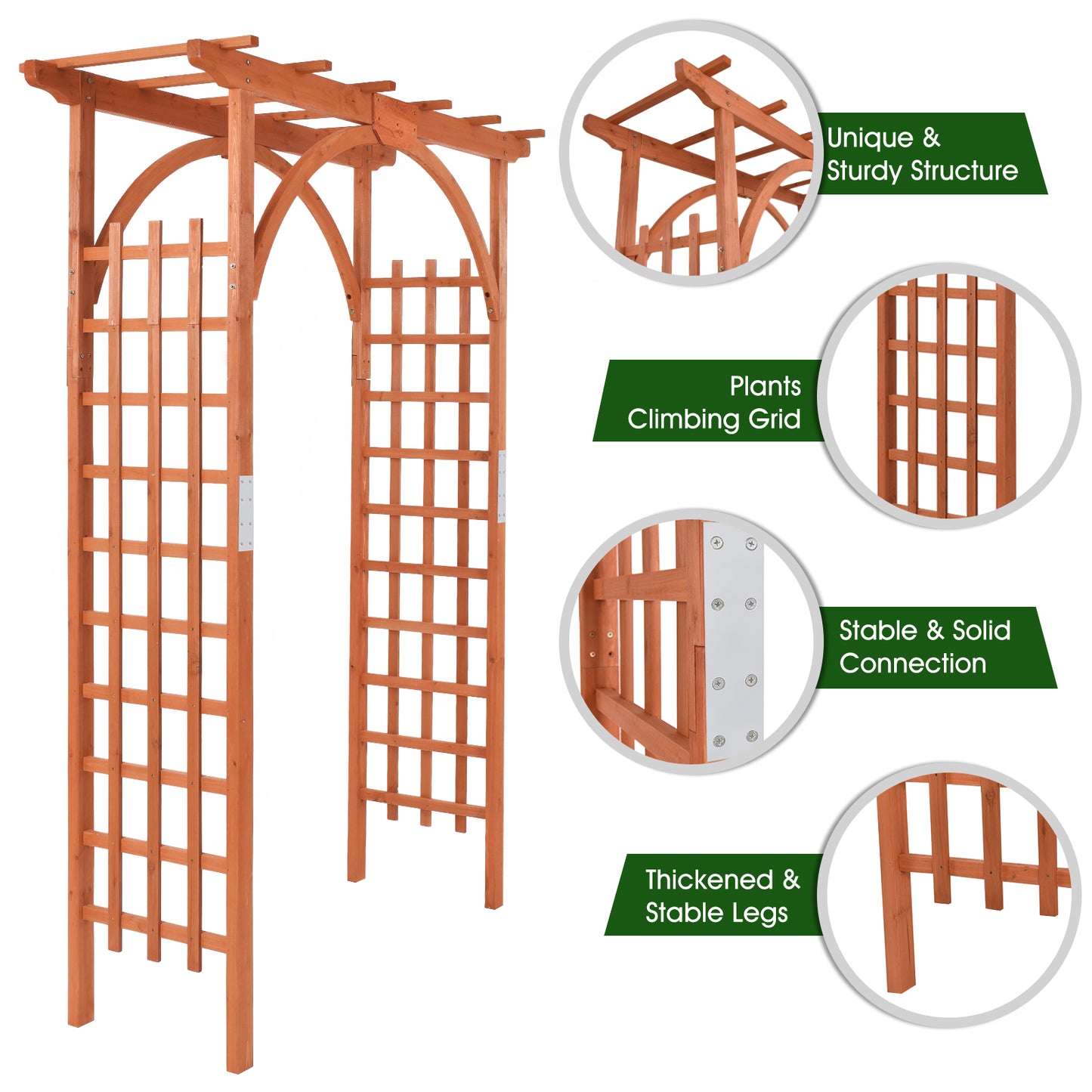 Garden Archway Arch Lattice Trellis Pergola, SPECIAL, 1 BOX UNASSEMBLED